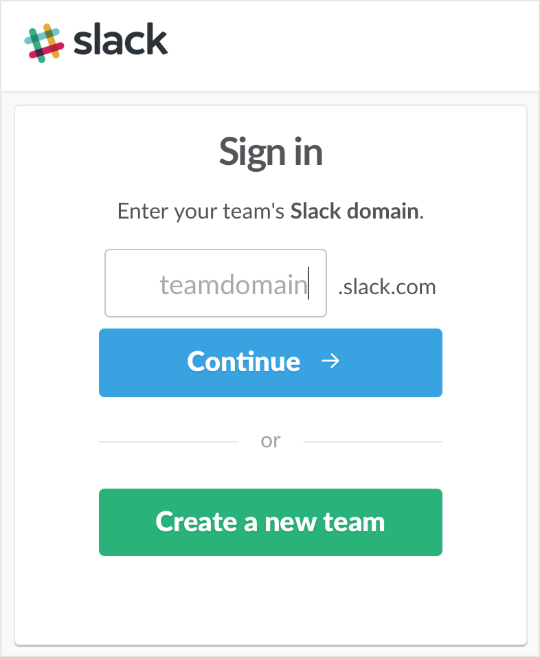 online slack login