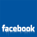 Facebook logo melting.